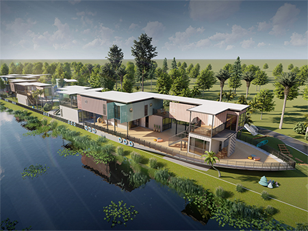 Container Buildings in Camping Park