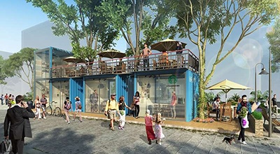 Shipping Container Commercial Street