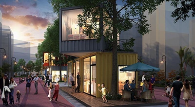 Shipping Container Commercial Street