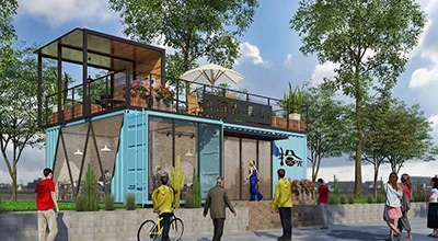 Shipping Container Commercial Street